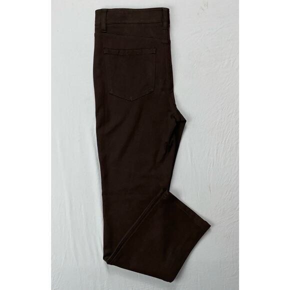 NYDJ Lift/Tuck 'Skinny' 5-Pocket Jean Style Ponte Knit Pants. Brown, Women's 6P. - Picture 2 of 9